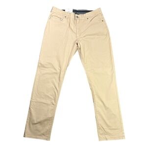 NWT Members Mark Men's 34x30 Mason Straight Fit 5 Pocket Stretch Pant Khaki